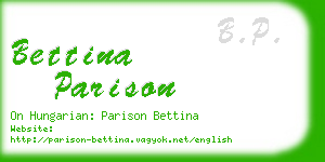 bettina parison business card